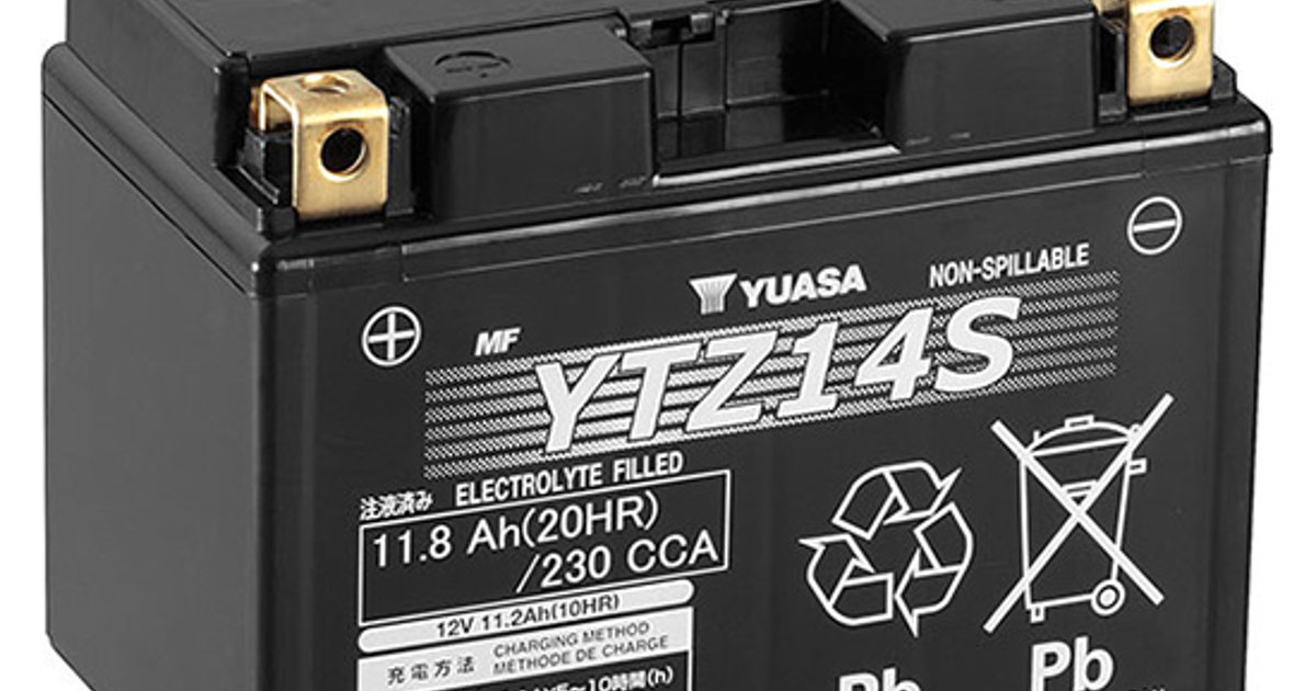 YTZ14S - YTZ Maintenance Free AGM Motorcycle & Powersport batteries ...